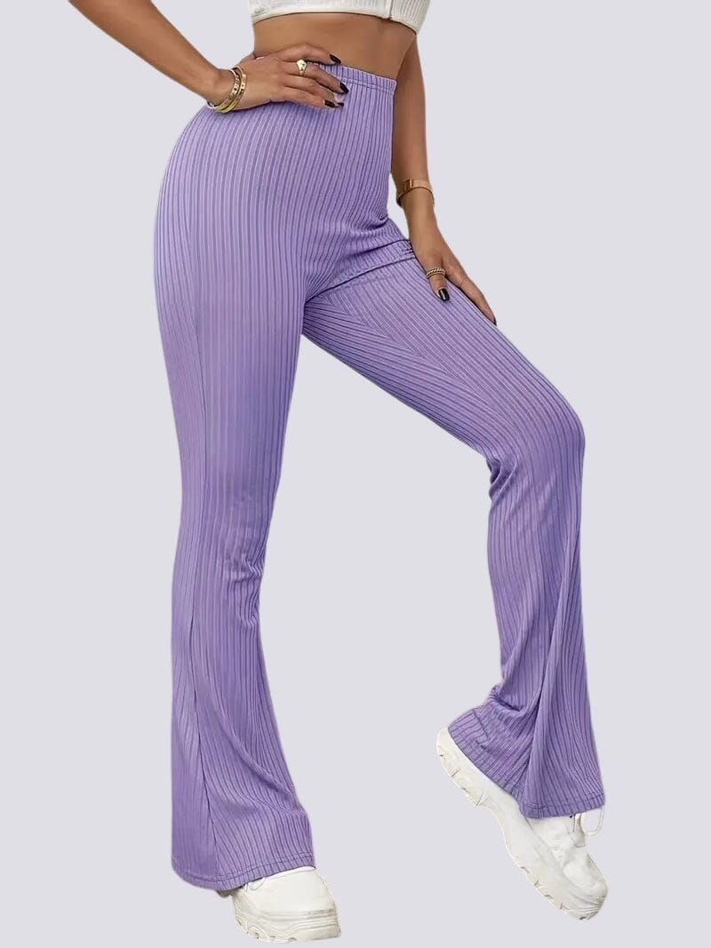Legging Évasé Rayures | Yogaova