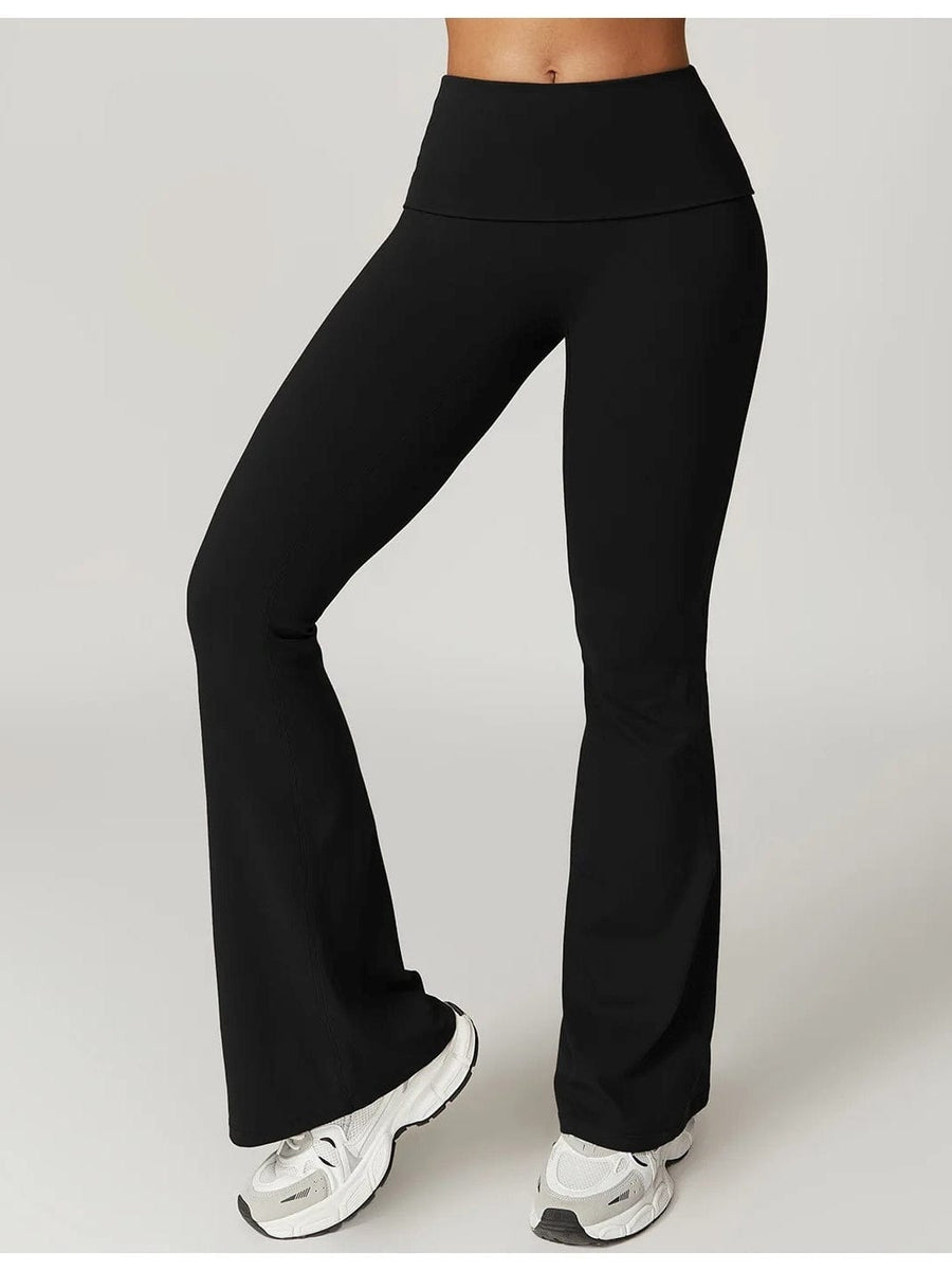 Legging Évasé Sans Couture Taille Haute | Yogaova