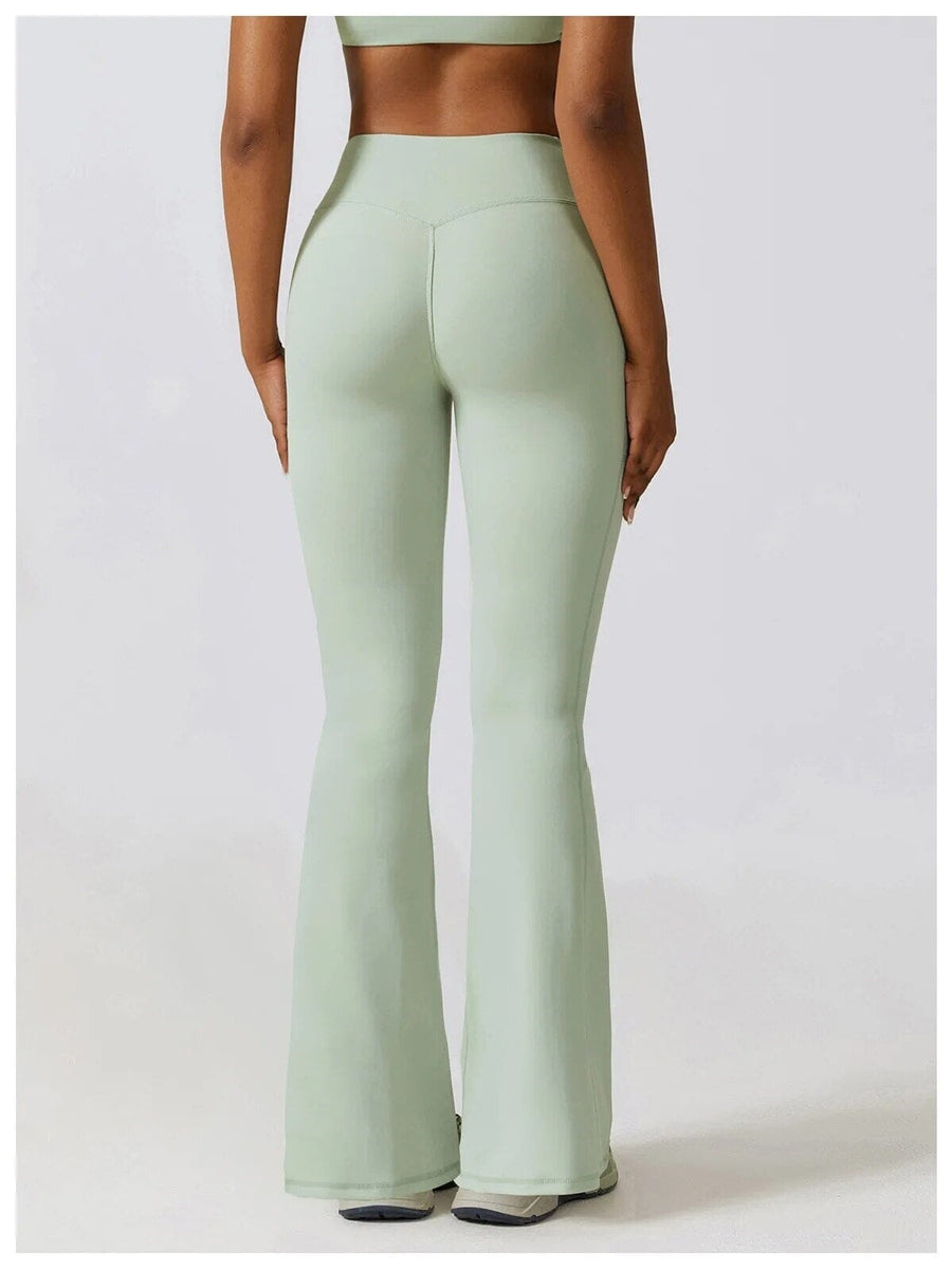 Legging Évasé Taille Croisée Sans Couture (Poche) | Yogaova