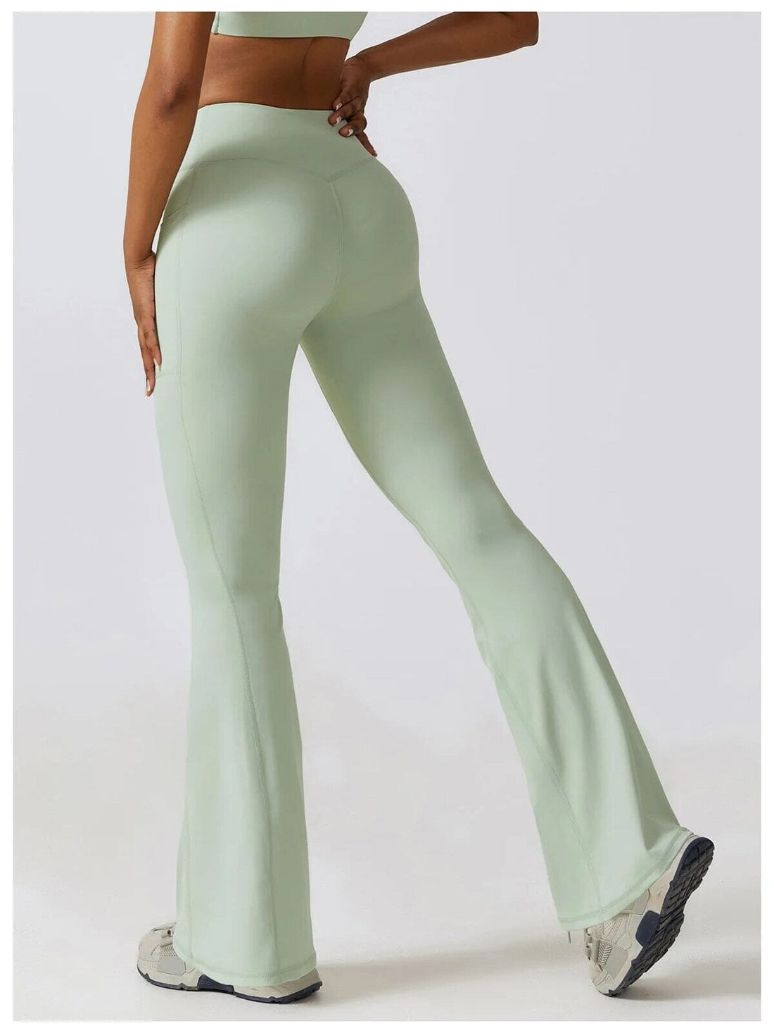 Legging Évasé Taille Croisée Sans Couture (Poche) | Yogaova