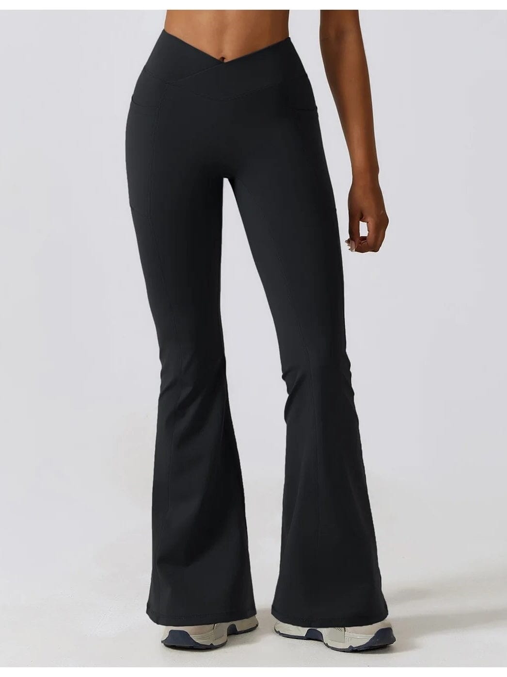 Legging Évasé Taille Croisée Sans Couture (Poche) | Yogaova