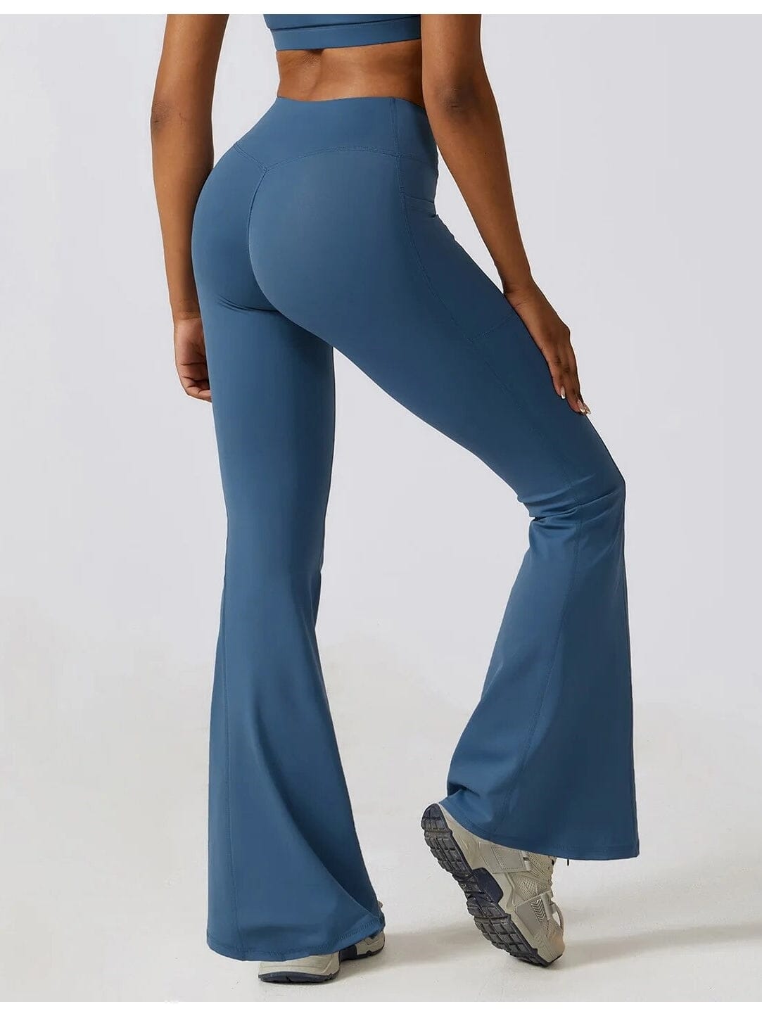 Legging Évasé Taille Croisée Sans Couture (Poche) | Yogaova