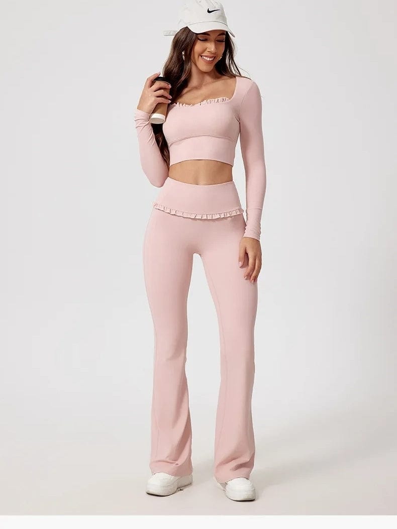 Legging Évasé Taille Haute Sculptante - Eva | Yogaova