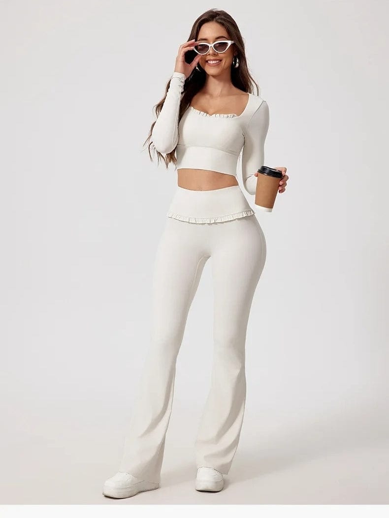 Legging Évasé Taille Haute Sculptante - Eva | Yogaova