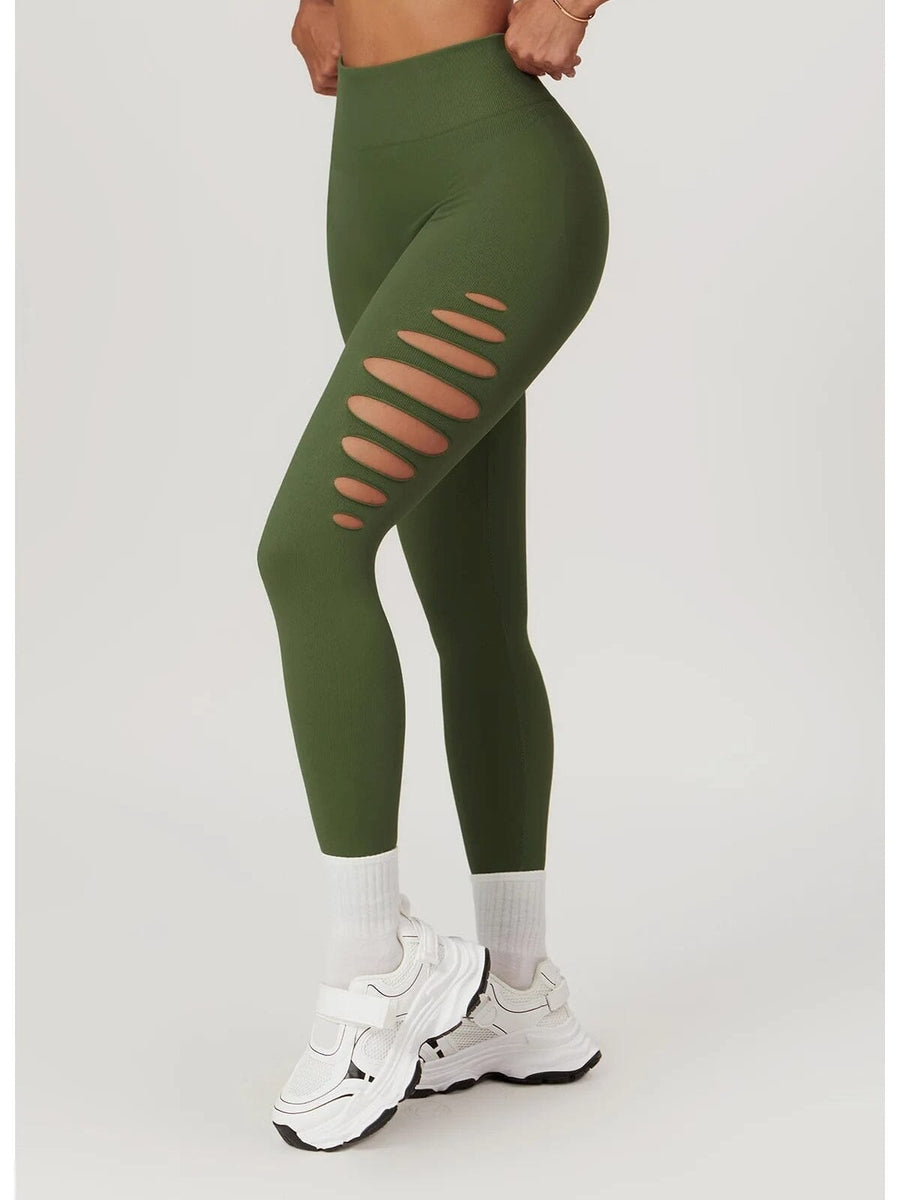 Legging Fitness Push Up Premium Ajouré Sans Couture | Yogaova