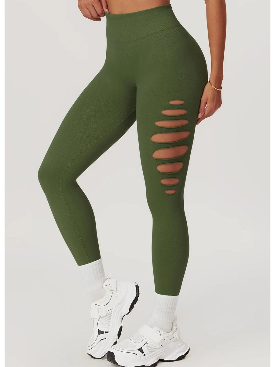 Legging Fitness Push Up Premium Ajouré Sans Couture | Yogaova