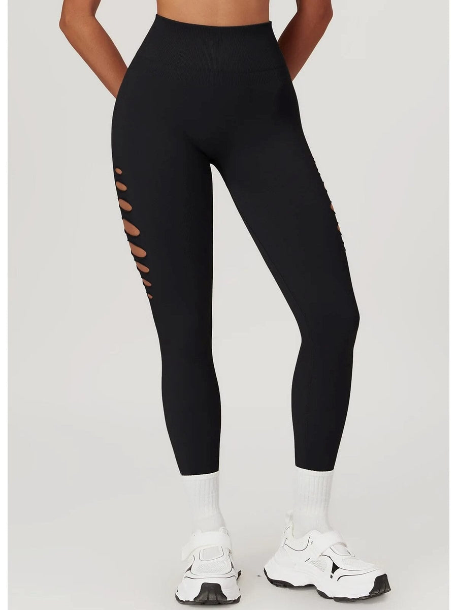 Legging Fitness Push Up Premium Ajouré Sans Couture | Yogaova