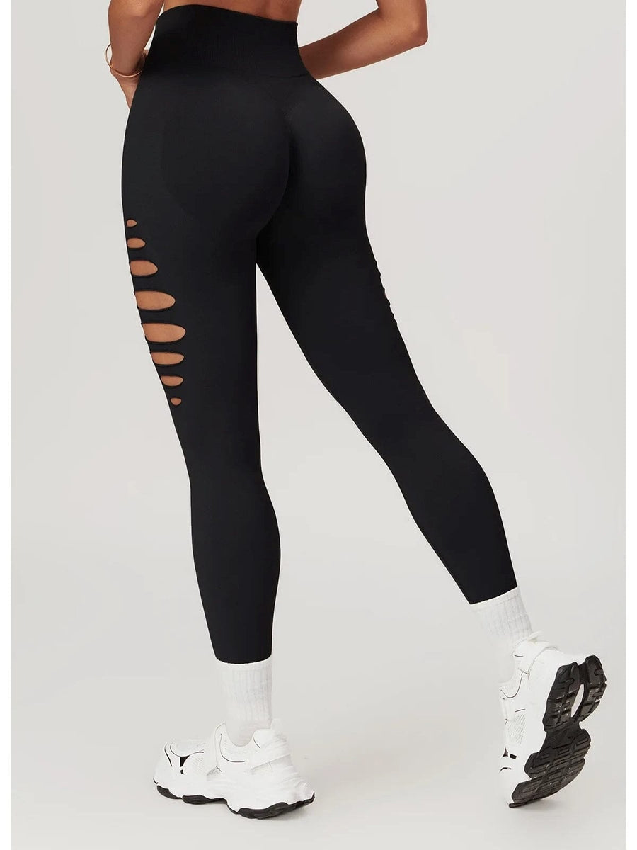Legging Fitness Push Up Premium Ajouré Sans Couture | Yogaova