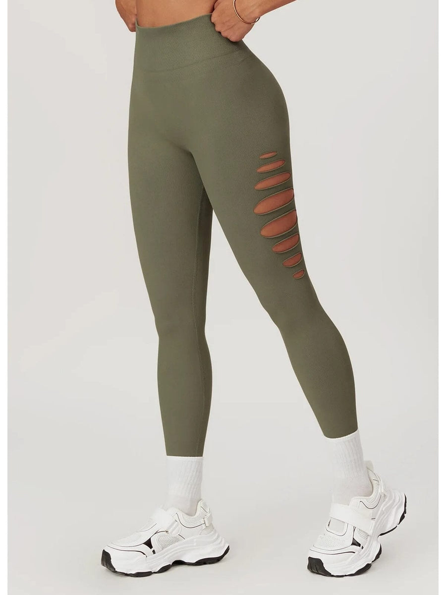 Legging Fitness Push Up Premium Ajouré Sans Couture | Yogaova