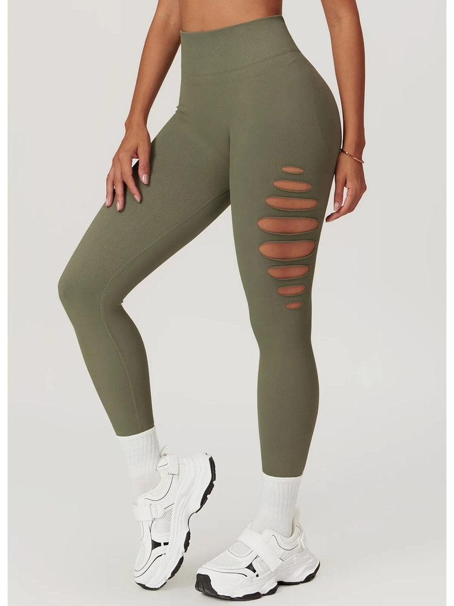 Legging Fitness Push Up Premium Ajouré Sans Couture | Yogaova
