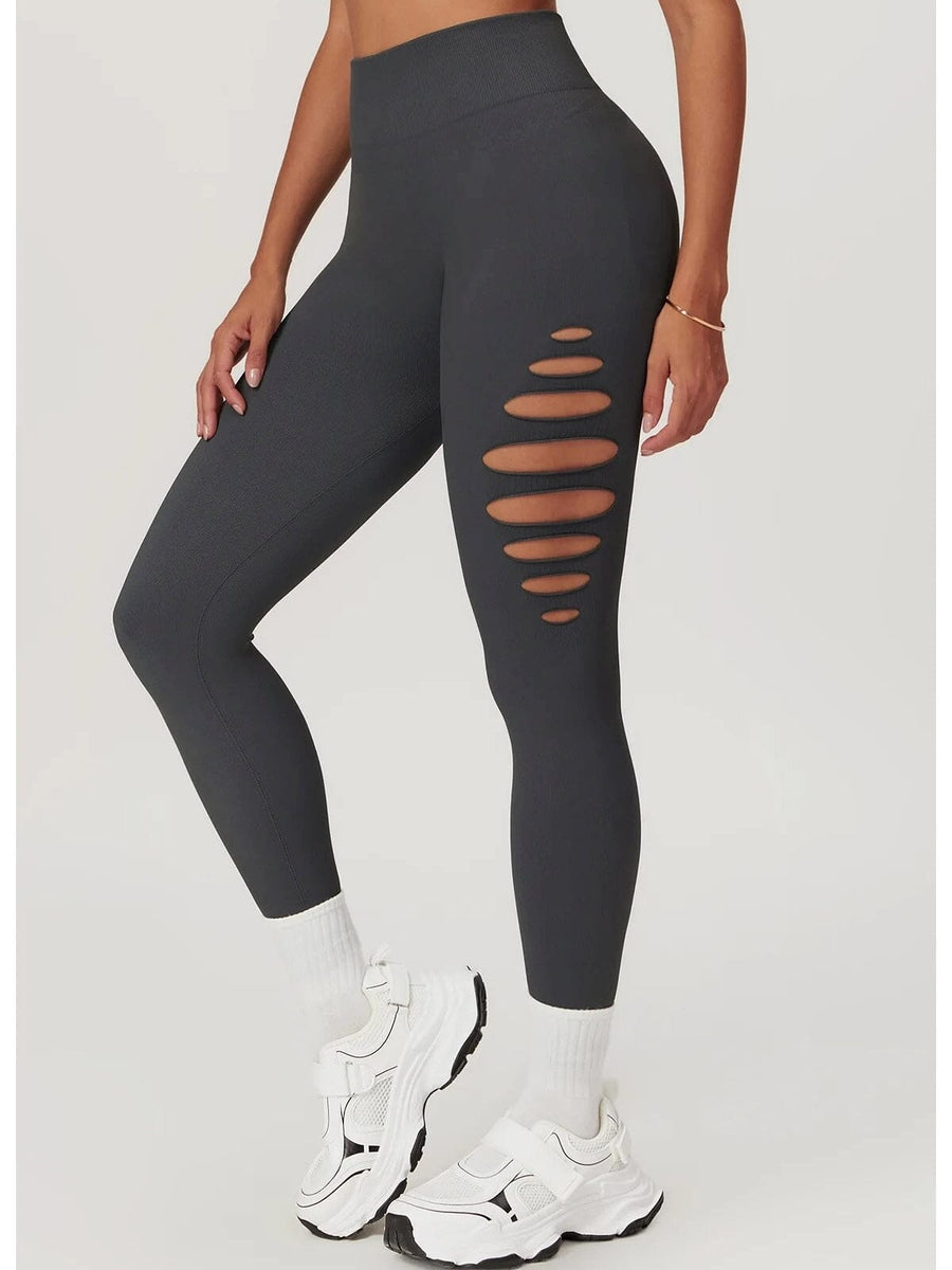 Legging Fitness Push Up Premium Ajouré Sans Couture | Yogaova