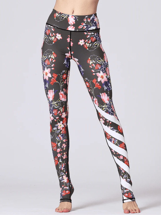 Legging Fleuri Sport | Yogaova