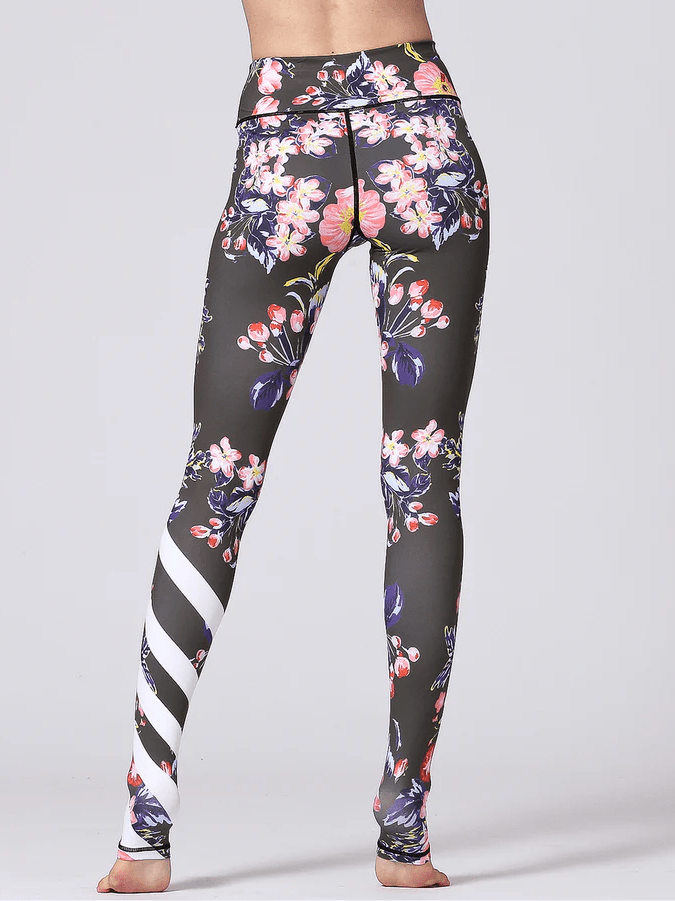 Legging Fleuri Sport | Yogaova