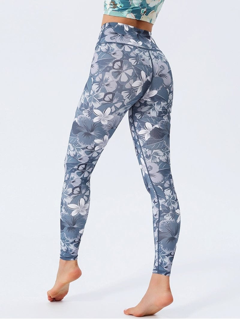 Legging Floral Taille Haute | Yogaova