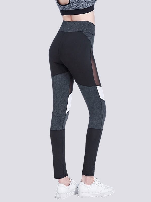 Legging Gris Chiné et Noir | Yogaova