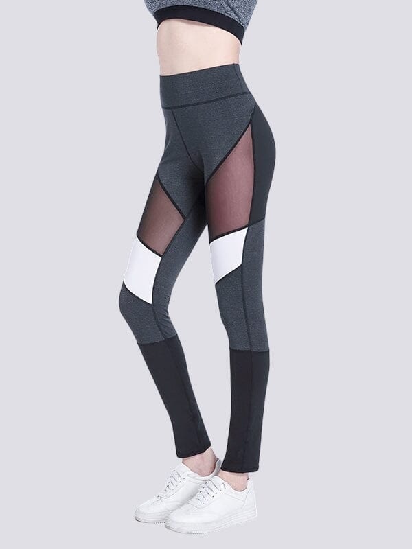 Legging Gris Chiné et Noir | Yogaova