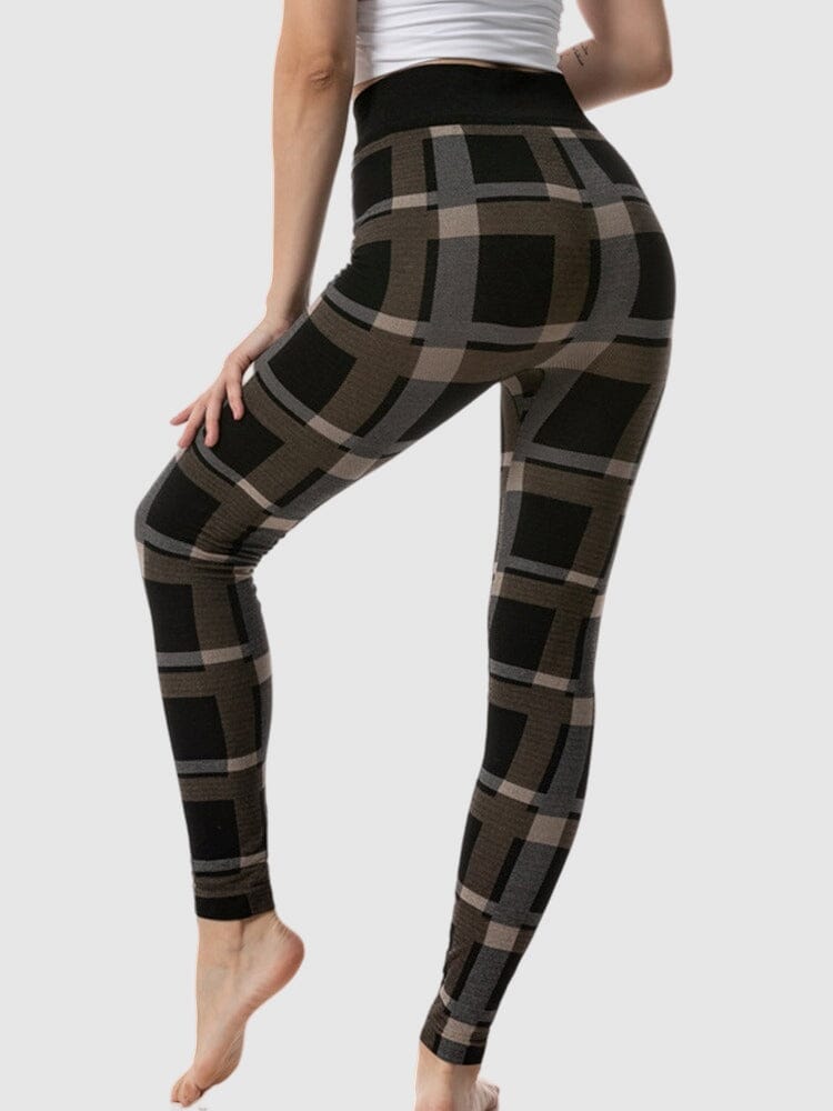 Legging Imprimé Carreaux | Yogaova