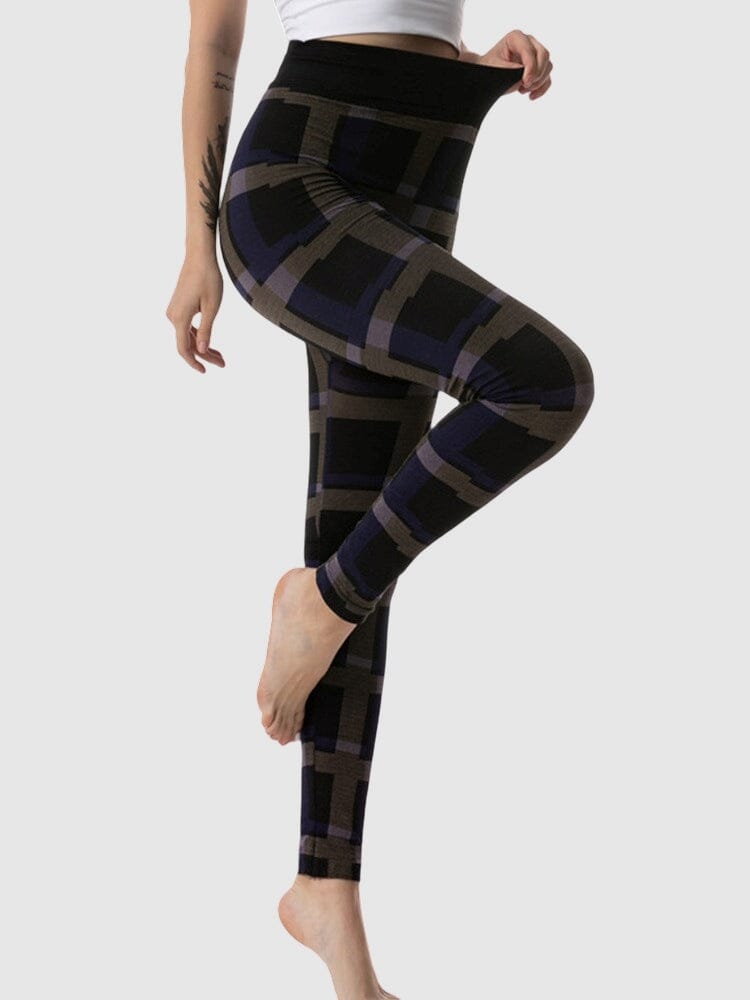 Legging Imprimé Carreaux | Yogaova