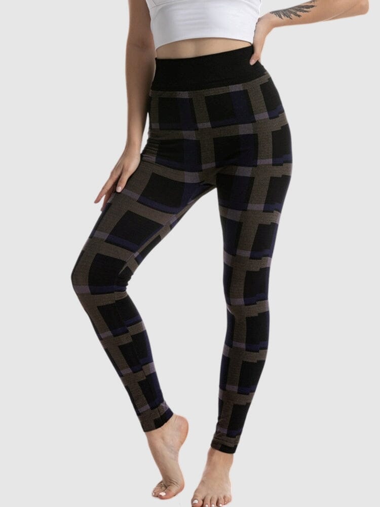 Legging Imprimé Carreaux | Yogaova