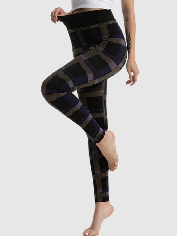 Legging Imprimé Carreaux | Yogaova