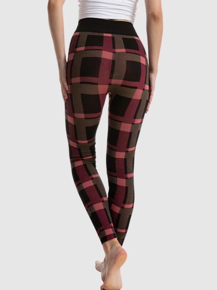 Legging Imprimé Carreaux | Yogaova
