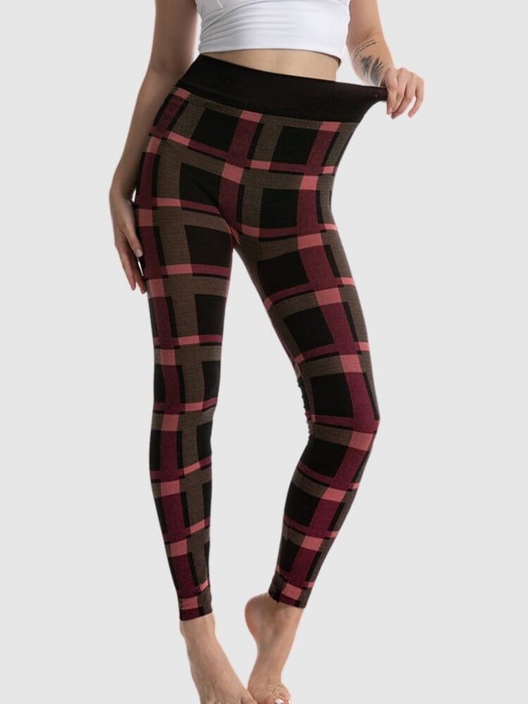 Legging Imprimé Carreaux | Yogaova