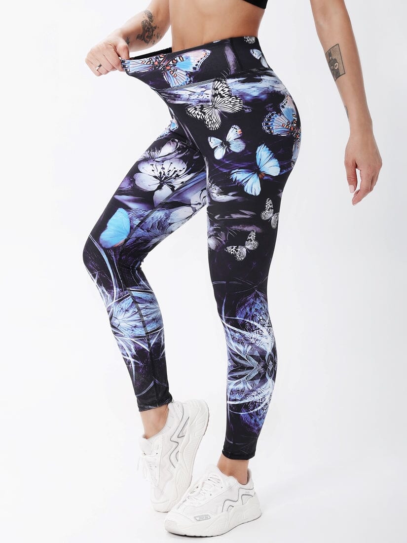 Legging Imprimé Papillon | Yogaova