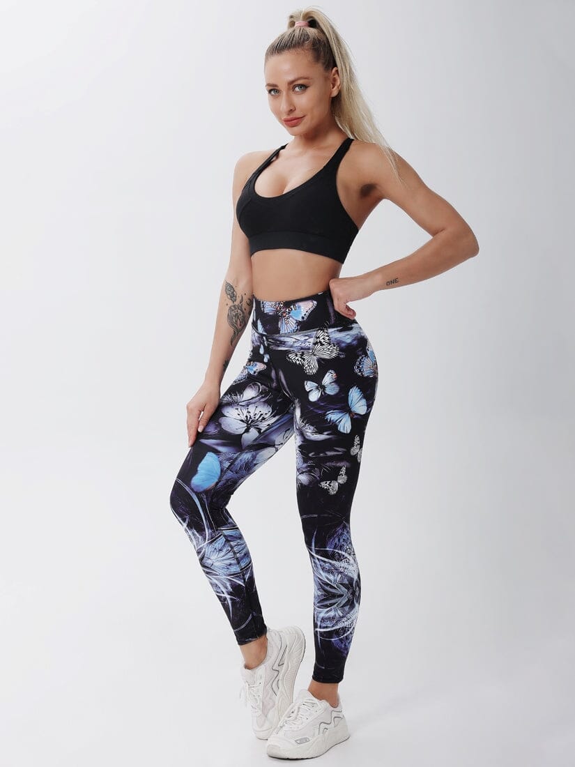 Legging Imprimé Papillon | Yogaova