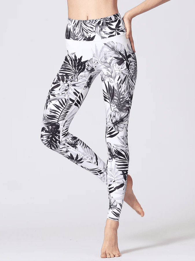 Legging Imprimé Tropical | Yogaova