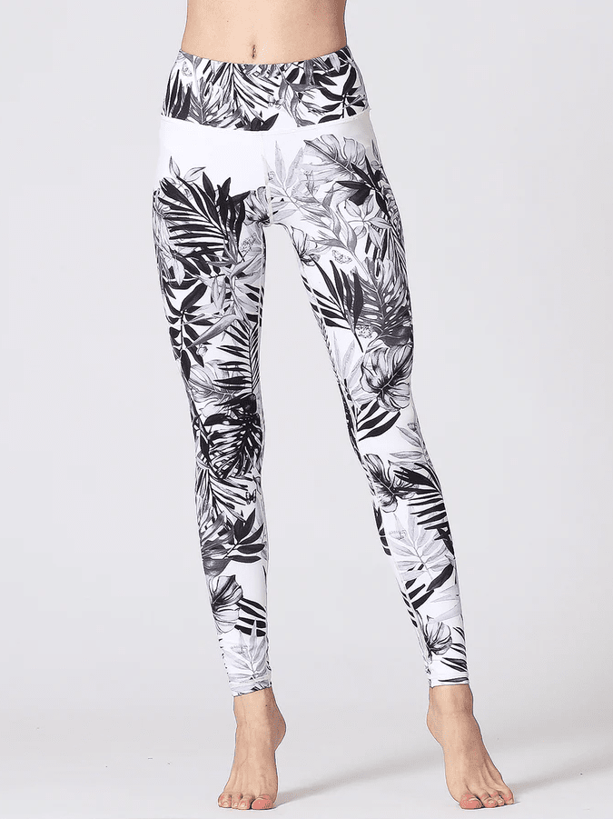 Legging Imprimé Tropical | Yogaova