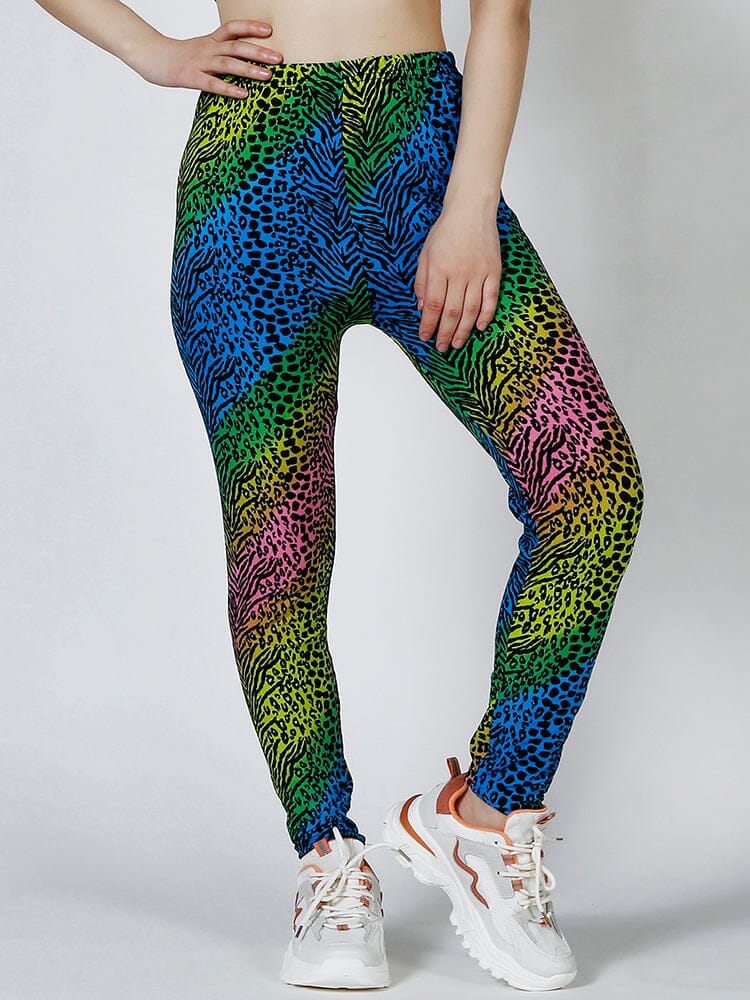 Legging Léopard Coloré | Yogaova