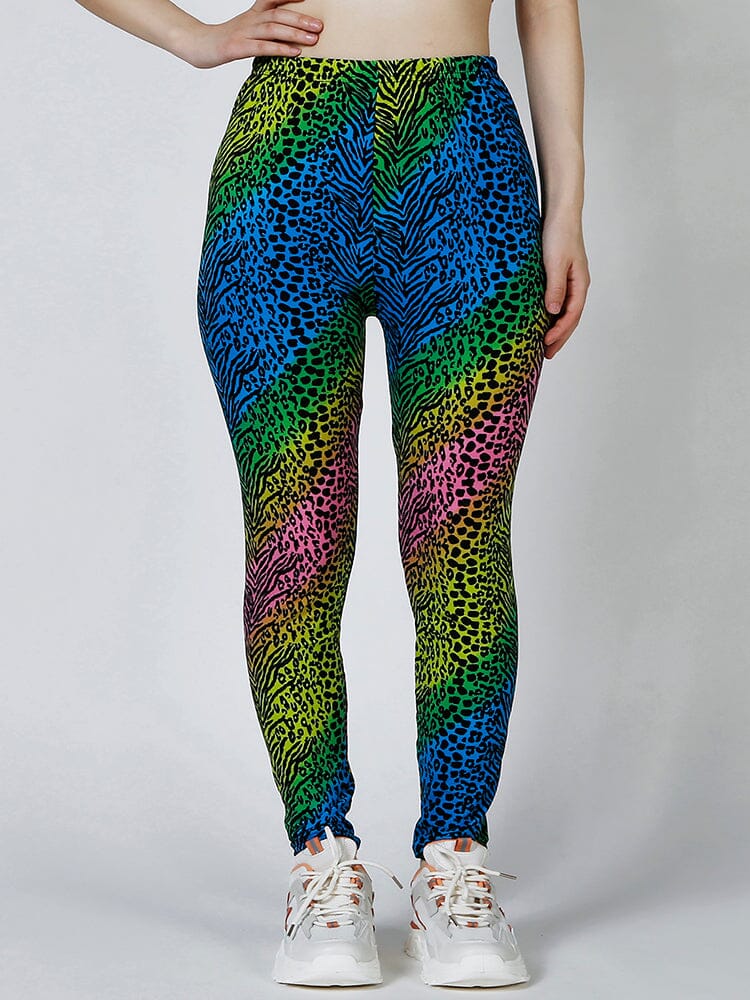 Legging Léopard Coloré | Yogaova