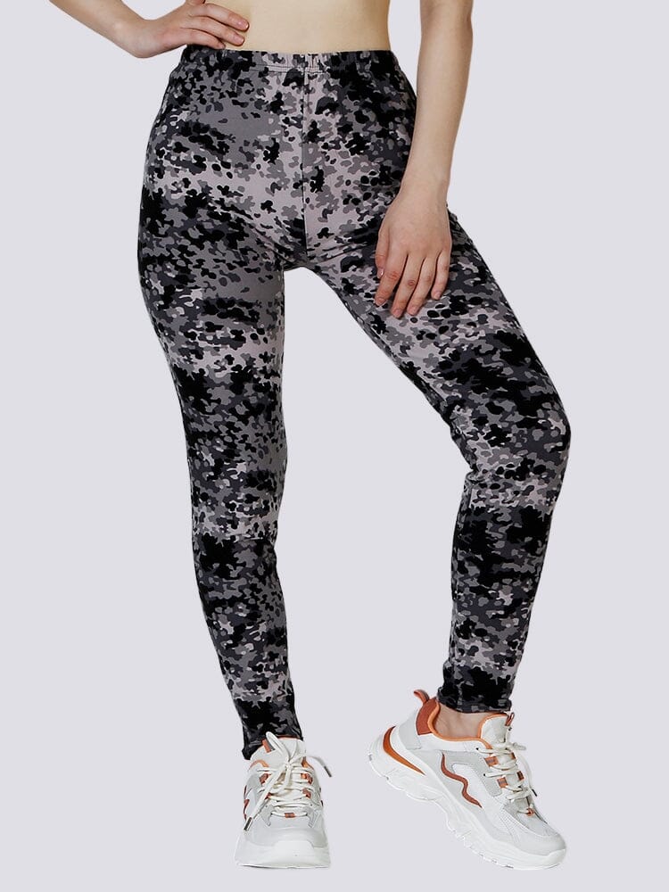 Legging Léopard Gris (Imprimé) | Yogaova