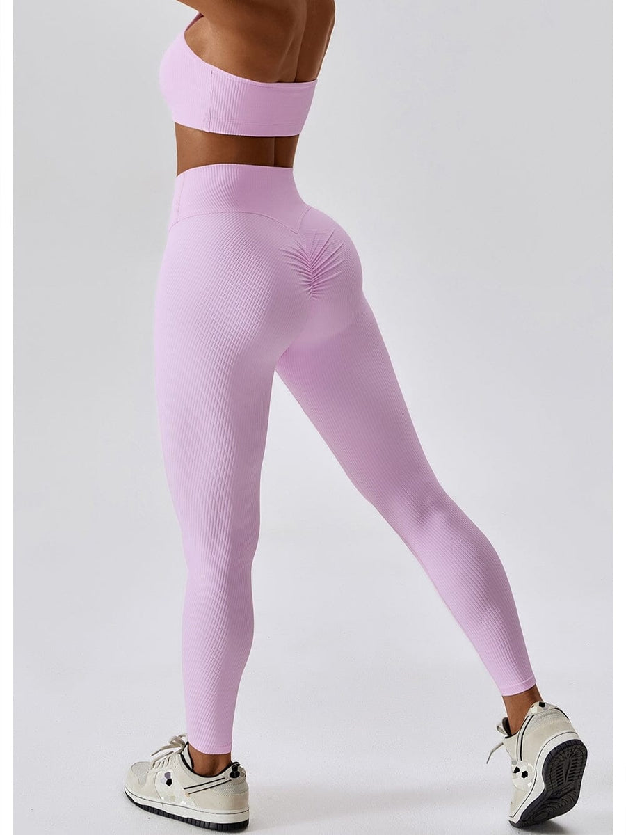 Legging Long Côtelé Push Up Sport | Yogaova