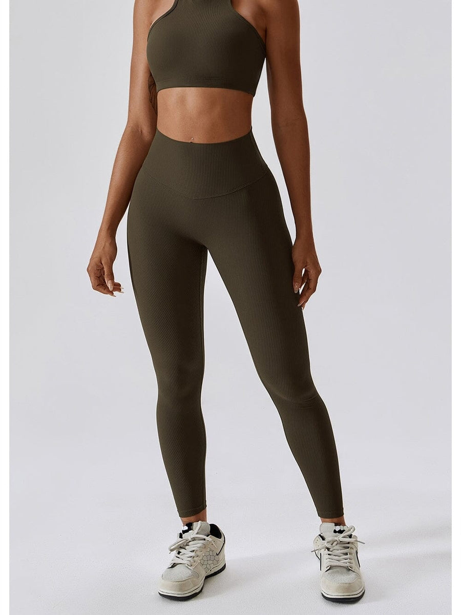 Legging Long Côtelé Push Up Sport | Yogaova