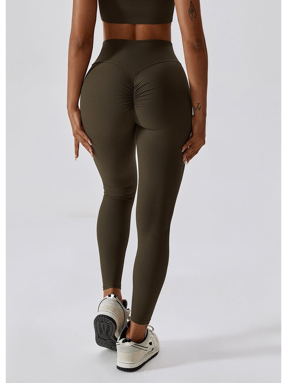 Legging Long Côtelé Push Up Sport | Yogaova