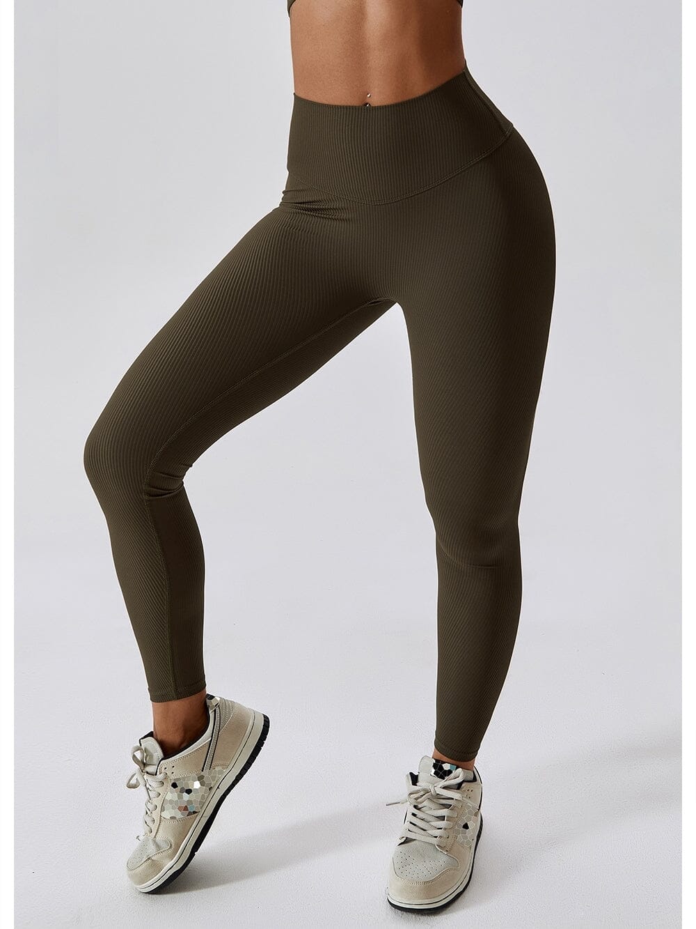 Legging Long Côtelé Push Up Sport | Yogaova