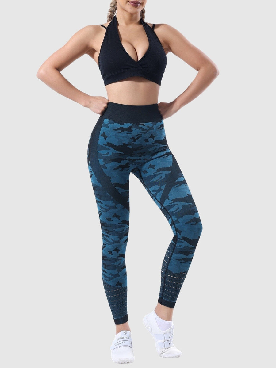 Legging Militaire Taille Haute Sans Couture | Yogaova