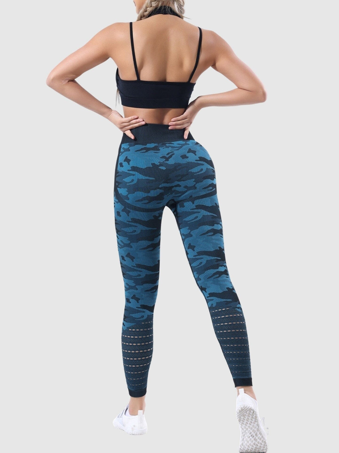 Legging Militaire Taille Haute Sans Couture | Yogaova