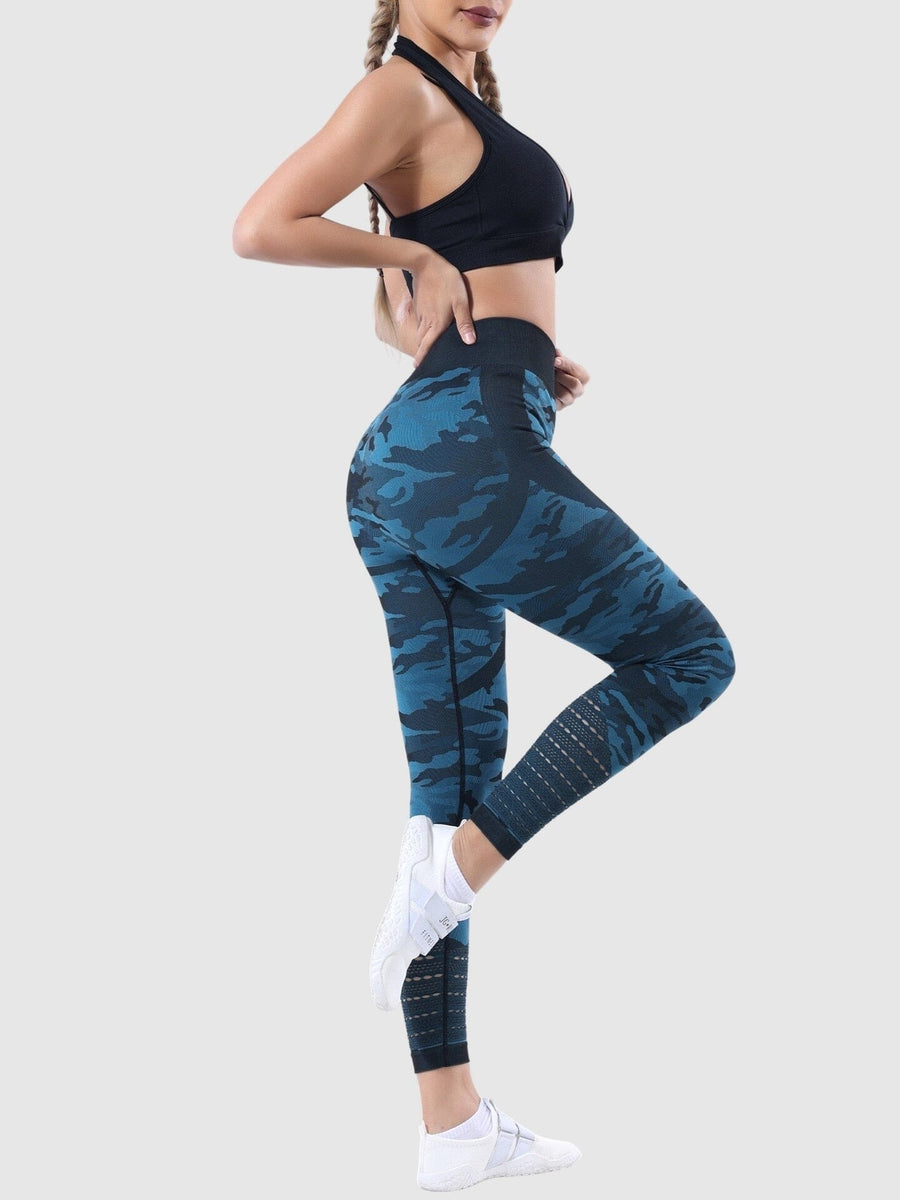 Legging Militaire Taille Haute Sans Couture | Yogaova