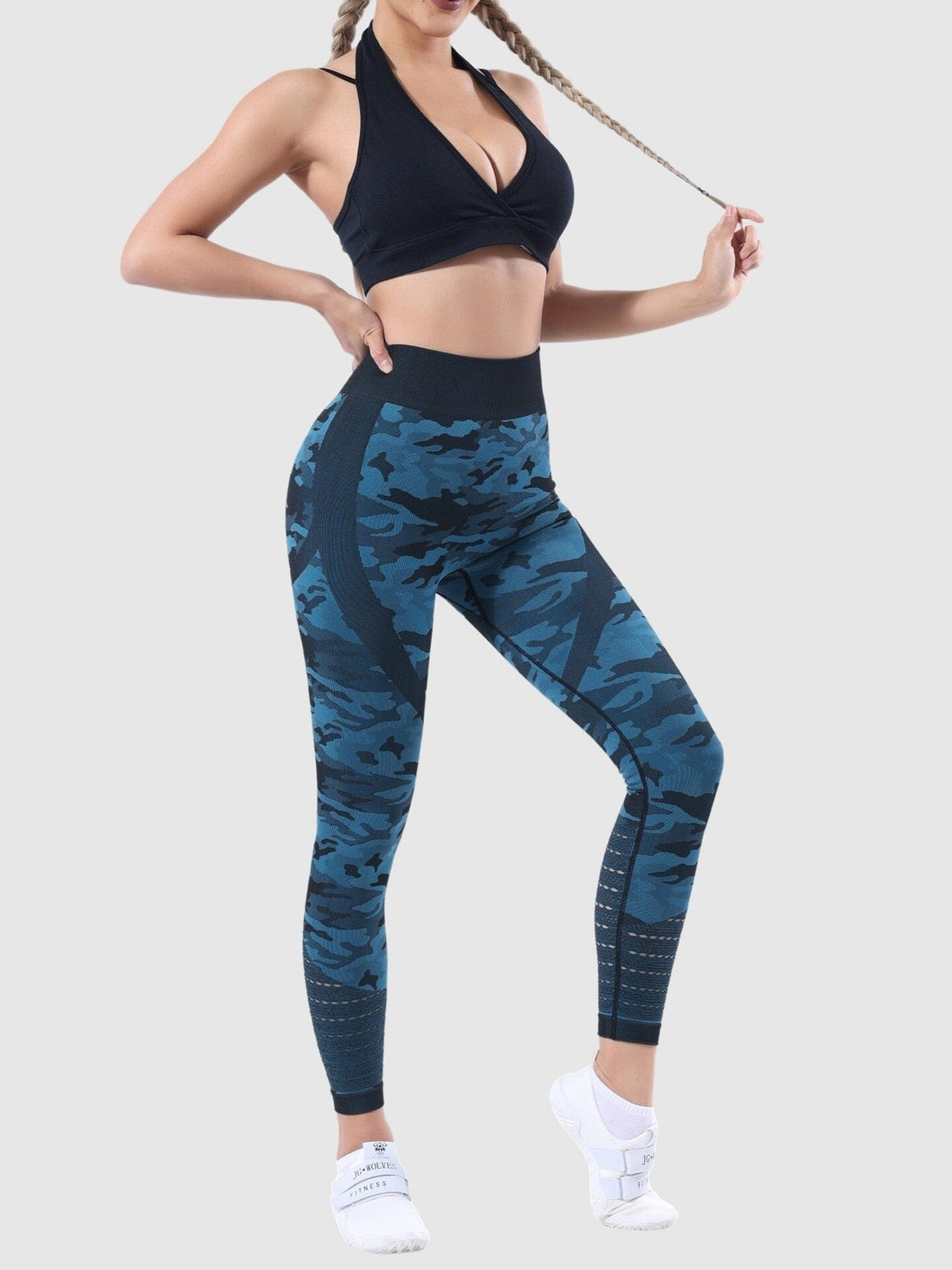 Legging Militaire Taille Haute Sans Couture | Yogaova
