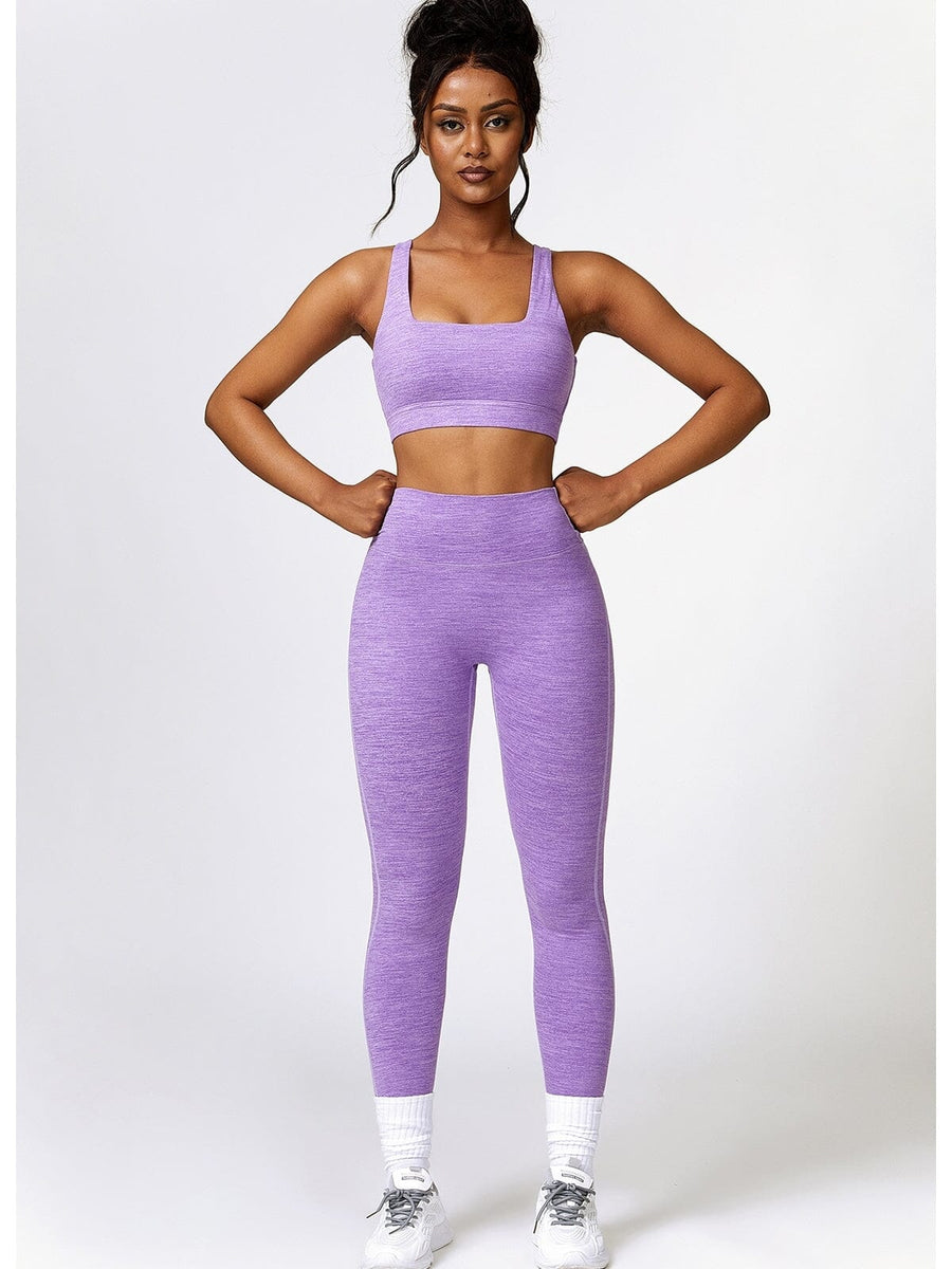 Legging Push Up Poches Chiné - Joséphine | Yogaova
