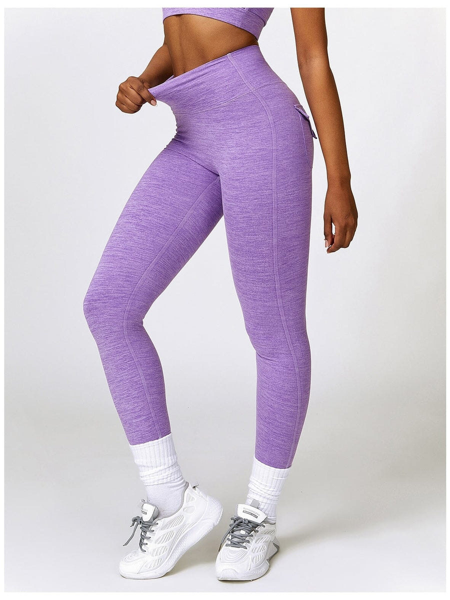 Legging Push Up Poches Chiné - Joséphine | Yogaova