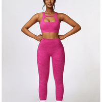 Legging Push Up Poches Chiné - Joséphine | Yogaova