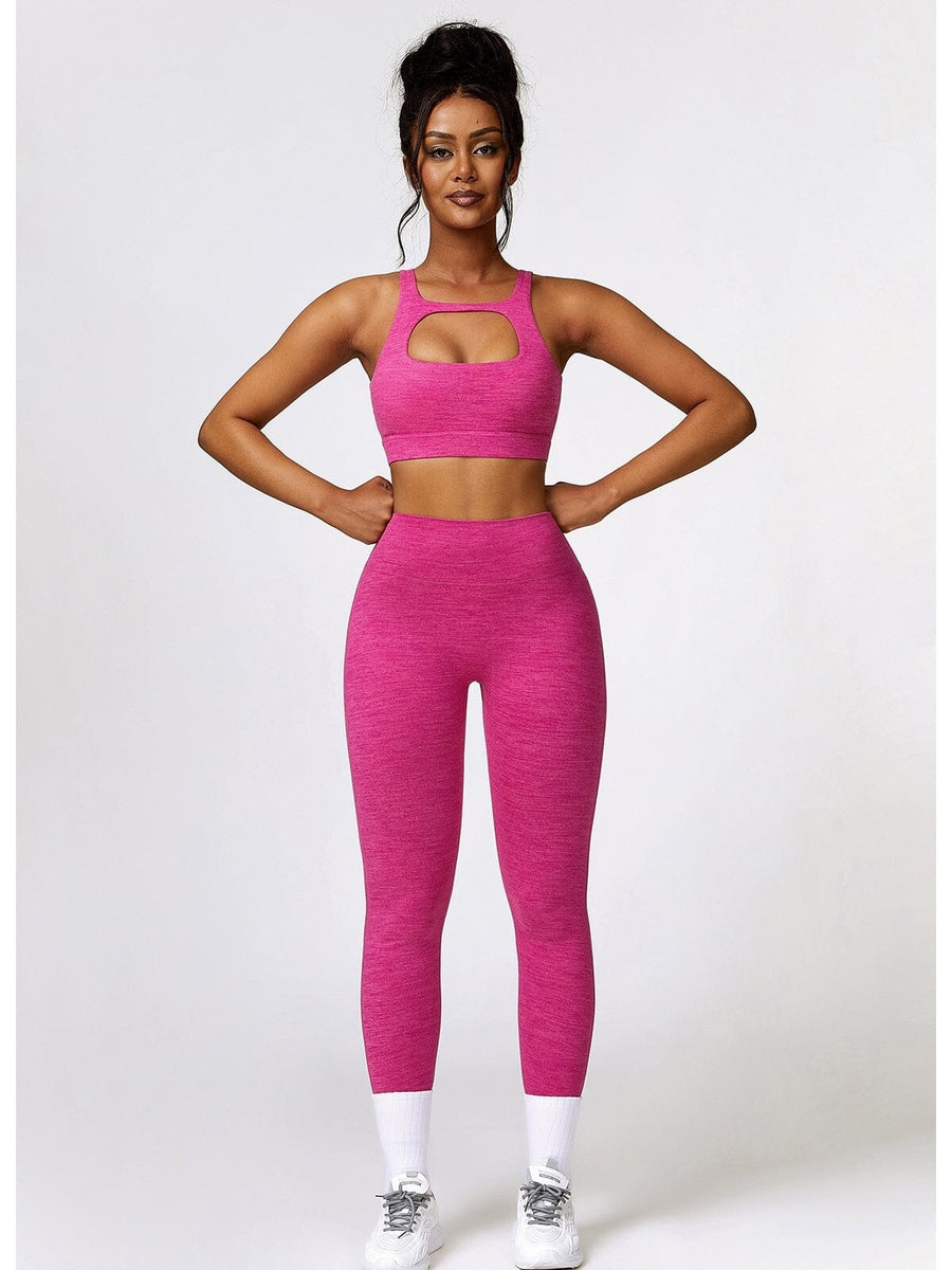 Legging Push Up Poches Chiné - Joséphine | Yogaova