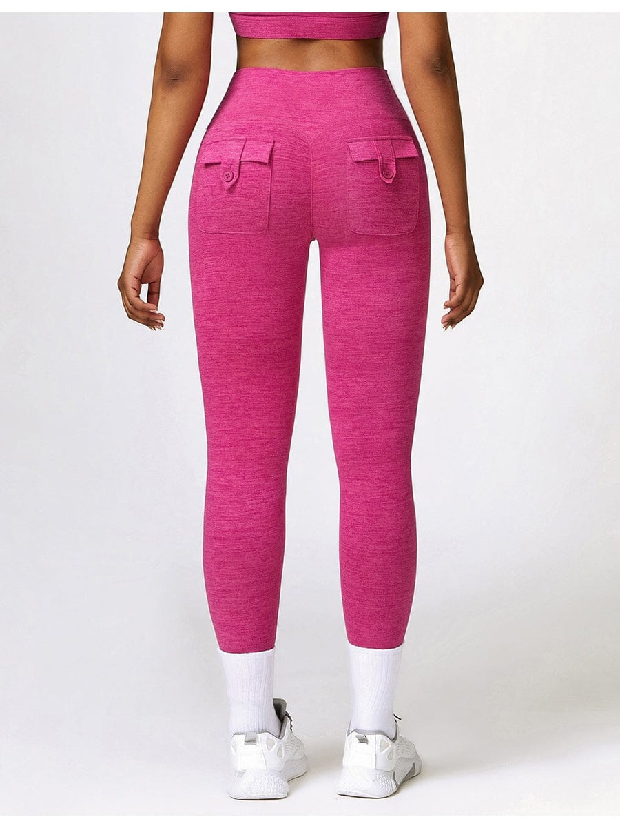 Legging Push Up Poches Chiné - Joséphine | Yogaova