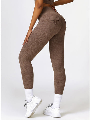 Legging Push Up Poches Chiné - Joséphine | Yogaova
