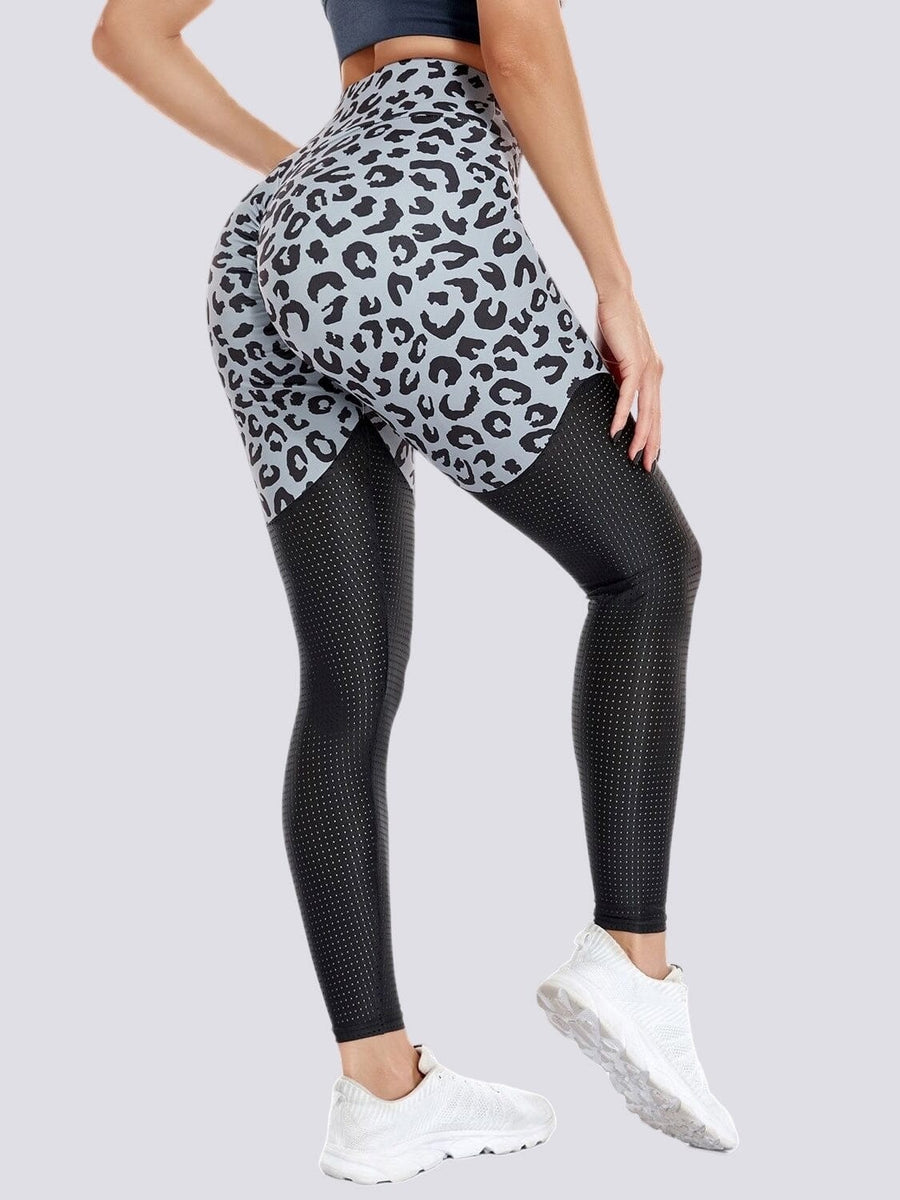 Legging Respirant Sport Sans Couture Push Up - Léopard | Yogaova