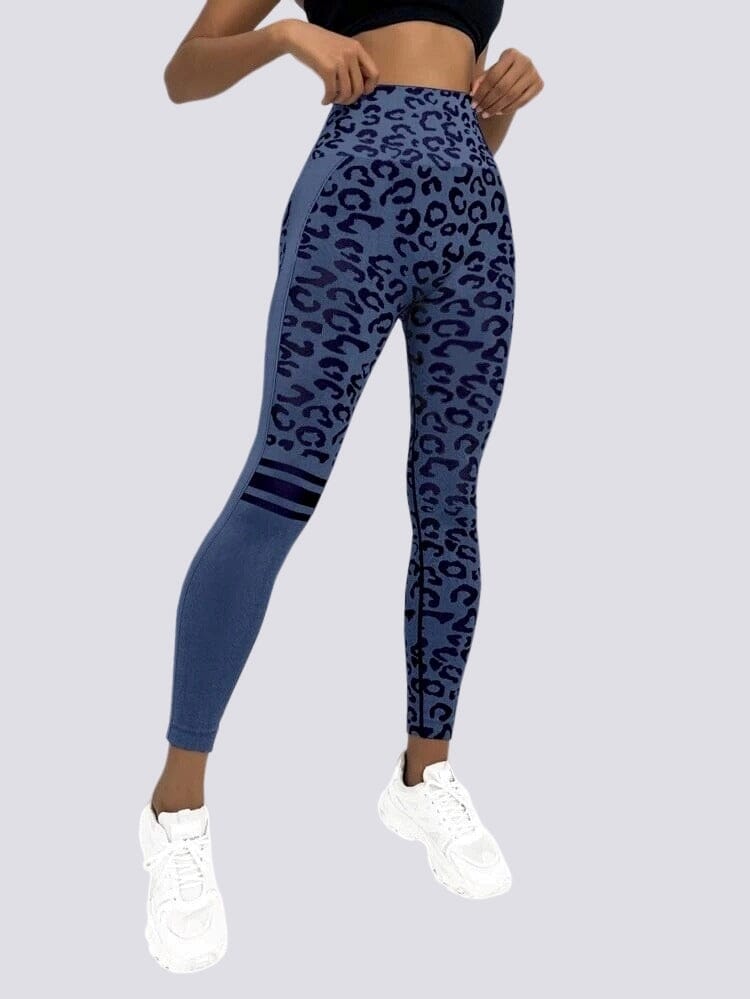 Legging Sans Couture Push Up Sport - Léopard | Yogaova