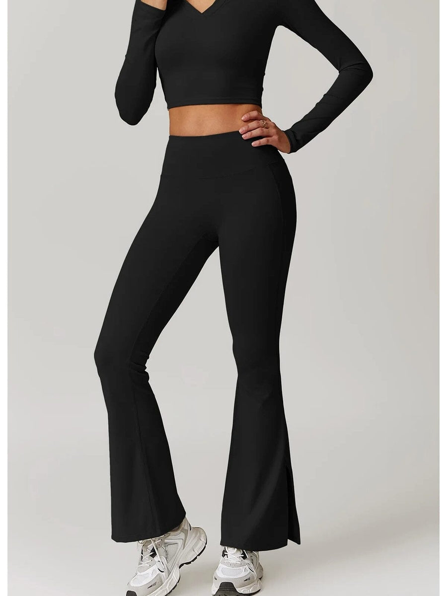 Legging Sculptant Évasé Prémium - Eva | Yogaova